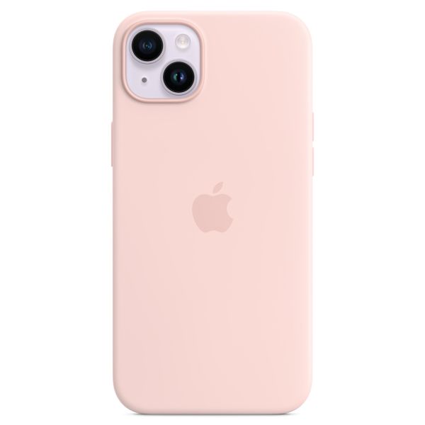 Apple Silikon-Case MagSafe für das iPhone 14 Plus - Chalk Pink