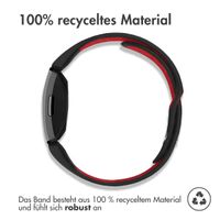 imoshion Silikonband Sport für das Fitbit Inspire - Schwarz / Rot