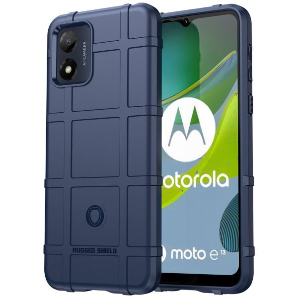 imoshion Rugged Shield Backcover für das Motorola Moto E13 - Dunkelblau