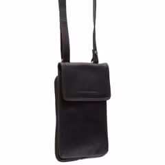 The Chesterfield Brand Langley Handy-Tasche - Echtleder - Dunkelbraun