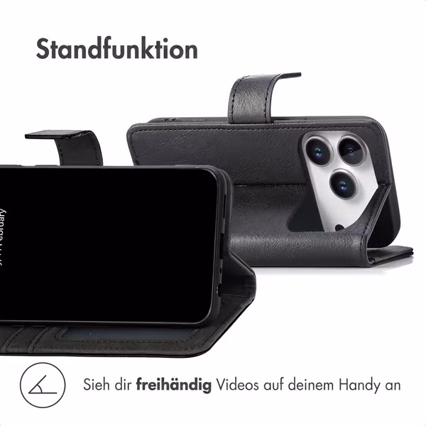 imoshion Luxuriöse Klapphülle Apple iPhone 18 Pro Max / 17 Pro Max - Schwarz