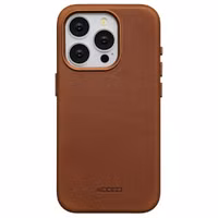 Accezz Vintage Leather Magsafe Backcover Apple iPhone 15 Pro - Tabacco Cognac