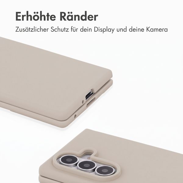 Accezz Liquid Silikoncase mit MagSafe Samsung Galaxy Z Fold 8 Ultra - Stone