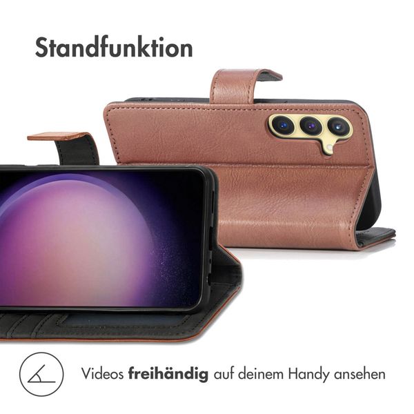 imoshion Luxuriöse Klapphülle Samsung Galaxy S24 Plus - Braun