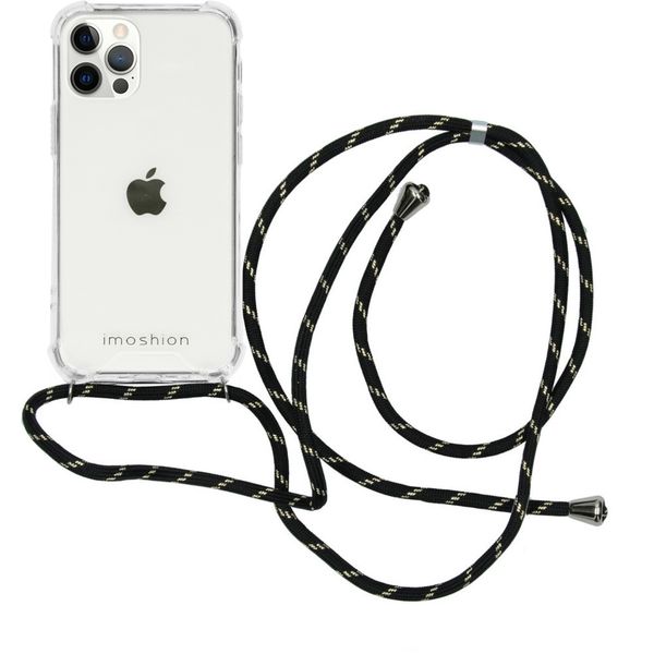 imoshion Backcover mit Band Apple iPhone 12 (Pro) - Schwarz & Gold