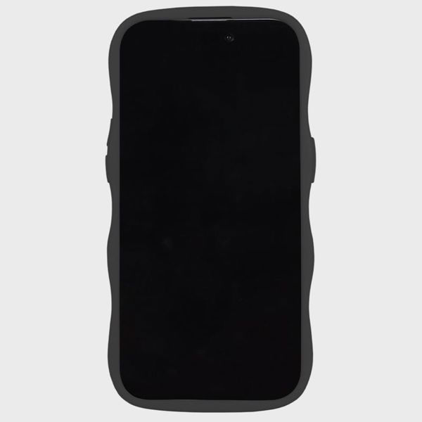 Holdit Wavy Case für das iPhone 14 Pro Max - Black / Transparent