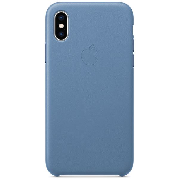 Apple Leder-Case Cornflower für das iPhone Xs