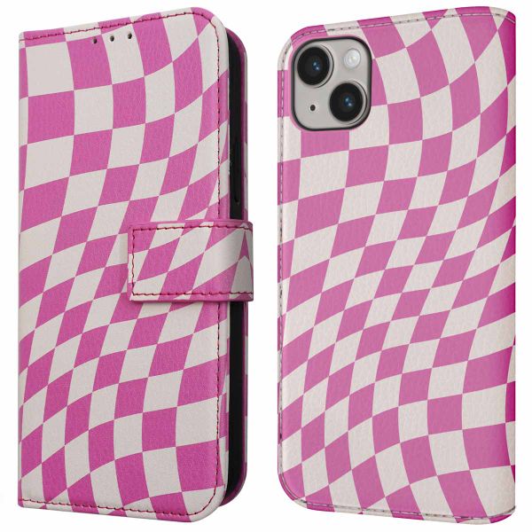 imoshion Design Klapphülle für das iPhone 14 - Retro Pink