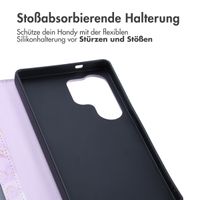 imoshion Design Klapphülle für das Samsung Galaxy S25 Ultra - Purple Marble