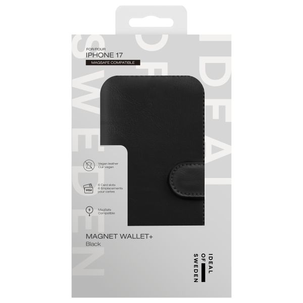 iDeal of Sweden Magnet Wallet+ Klapphülle Apple iPhone 17 - Black