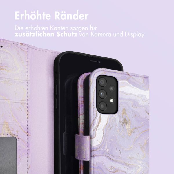 imoshion Design Klapphülle für das Samsung Galaxy A33 - Purple Marble