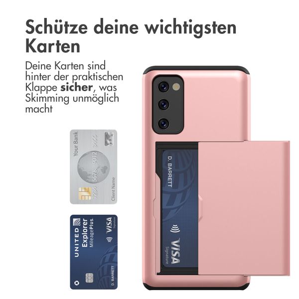 imoshion Backcover mit Kartenfach Samsung Galaxy S20 FE - Rosé gold