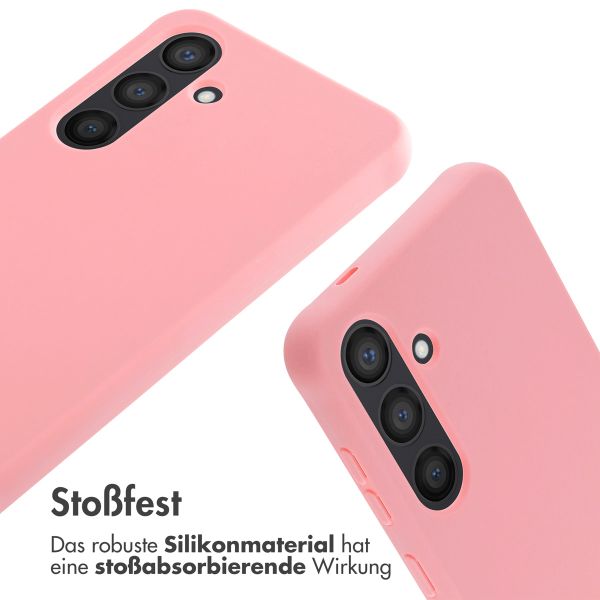 imoshion Silikonhülle mit Band für das Samsung Galaxy S24 - Rosa