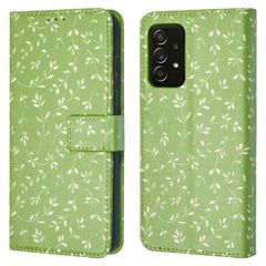 imoshion Design Klapphülle Samsung Galaxy A52(s) (5G/4G) - Green Flowers