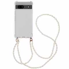 imoshion Handykette mit Perlen + Handgelenkschlaufe Google Pixel 7a - Transparent