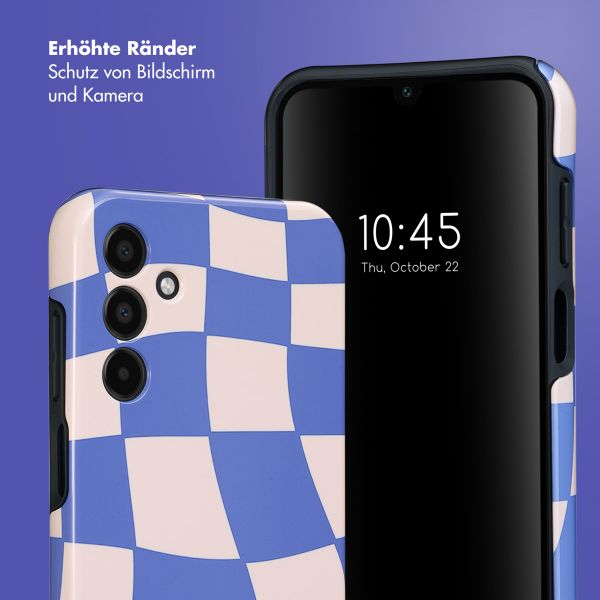 Selencia Vivid Tough Back Cover für das Samsung Galaxy A15 (5G/4G) - Groovy Sapphire Blue