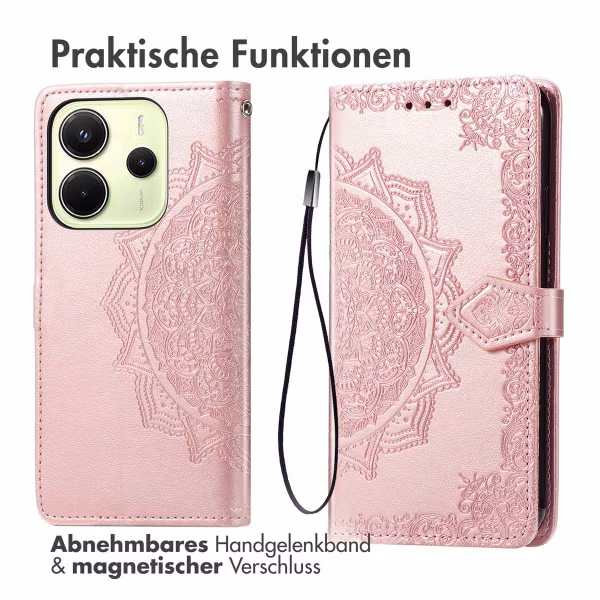 imoshion Mandala Klapphülle Xiaomi Redmi Note 14 (4G) - Rosé gold