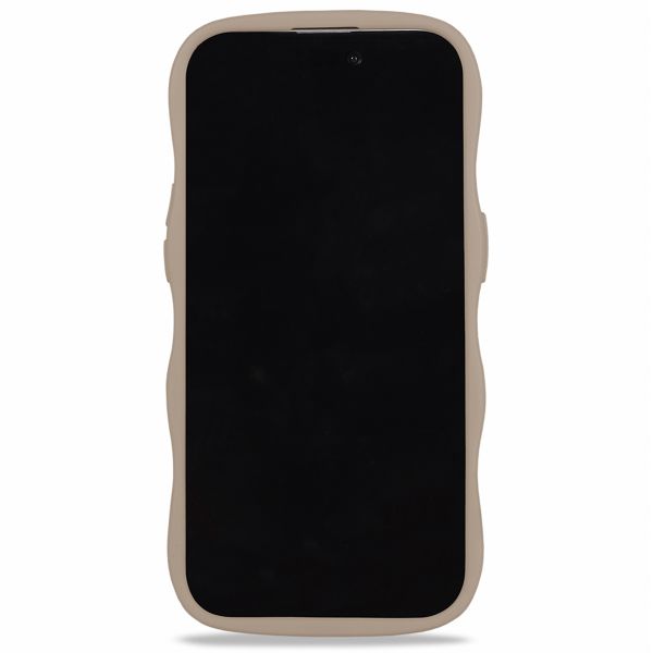 Holdit Wavy Case für das Apple iPhone 12/12 Pro - Mocha Brown / Transparent