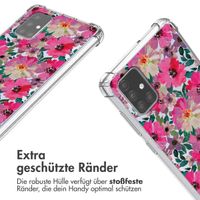 imoshion Design Hülle mit Band Samsung Galaxy A71 - Flower Water