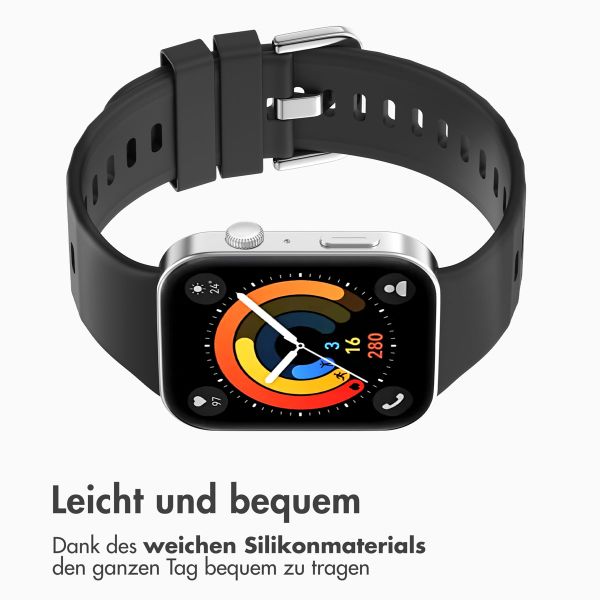 imoshion Silikonband für das  Huawei Watch Fit 3 - Schwarz