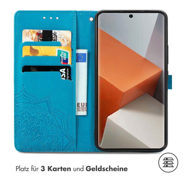 imoshion Mandala Klapphülle Xiaomi Redmi Note 13 Pro Plus (5G) - Türkis