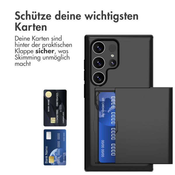 imoshion Backcover mit Kartenfach für das Samsung Galaxy S24 Ultra - Schwarz