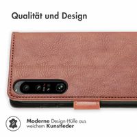 imoshion Luxuriöse Klapphülle für das Sony Xperia 1 IV - Braun