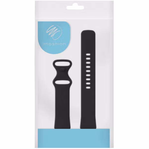 imoshion Silikonband für das  Fitbit Versa 4/ 3 / Sense (2) - Schwarz