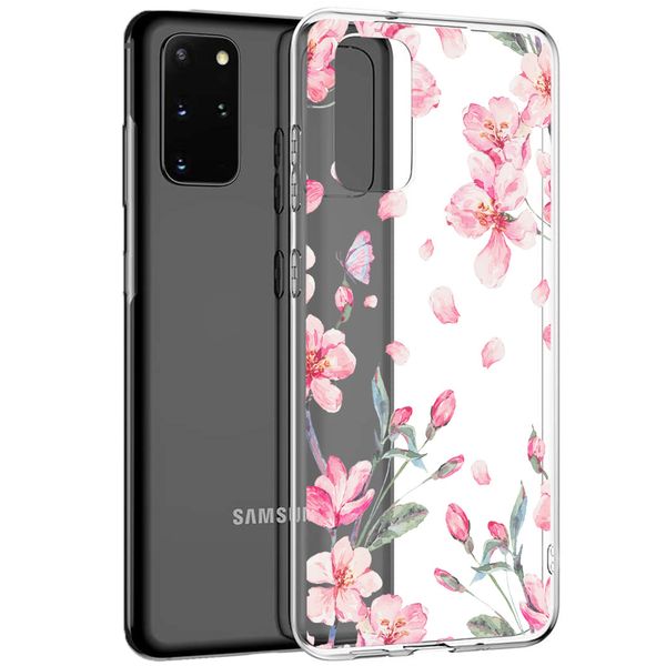 imoshion Design Hülle Samsung Galaxy S20 Plus - Blume - Rosa