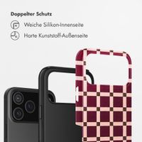 Selencia Vivid Back Cover Apple iPhone 18 Pro Max / 17 Pro Max - Check This Burgundy