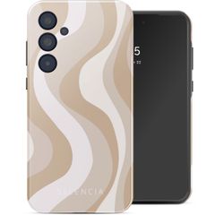 Selencia Vivid Tough Back Cover für das Samsung Galaxy A35 - Desert Waves Beige