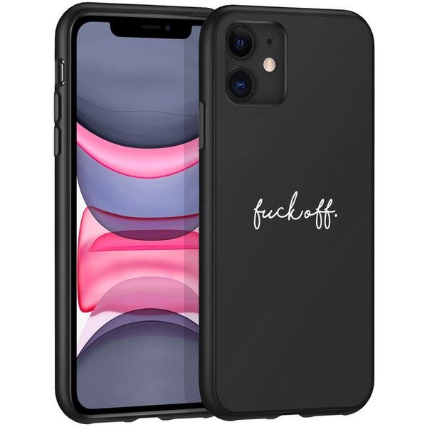 imoshion Design Hülle iPhone 11 - Fuck Off - Schwarz