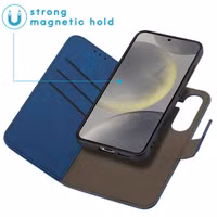 imoshion Entfernbare 2-1 Luxus Klapphülle Samsung Galaxy S25 - Blau