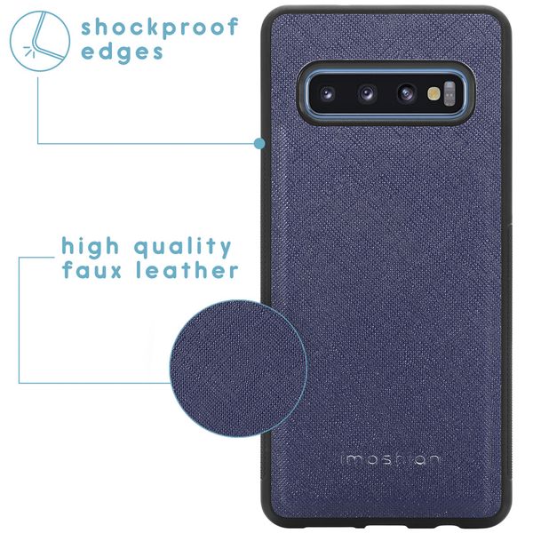 imoshion Luxuriöse Portemonnaie-Klapphülle Samsung Galaxy S10 - Dunkelblau