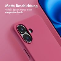 imoshion Color Backcover mit abtrennbarem Band MagSafe für das Apple iPhone 16 - Raspberry