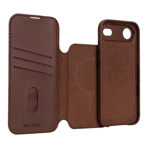 Decoded 2 in 1 Leather Klapphülle MagSafe Apple iPhone Air - Chocolate Brown