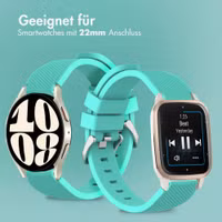 imoshion Flexibles Silikonarmband - Universeller 22-mm-Anschluss - Mintgrün