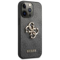 Guess 4G Metal Logo Back Cover Apple iPhone 13 Pro Max - Grau