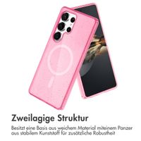 imoshion Sparkle Back Cover mit MagSafe Samsung Galaxy S25 Ultra - Glitzer Rosa