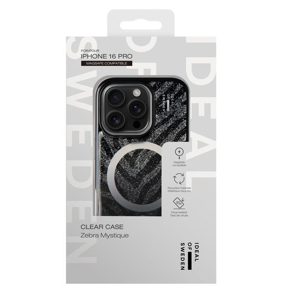 iDeal of Sweden Transparente MagSafe-Hülle Limited Apple iPhone 16 Pro - Zebra Mystique