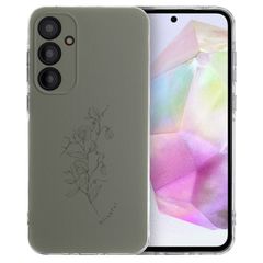 imoshion Design Hülle Samsung Galaxy A35 - Floral Green