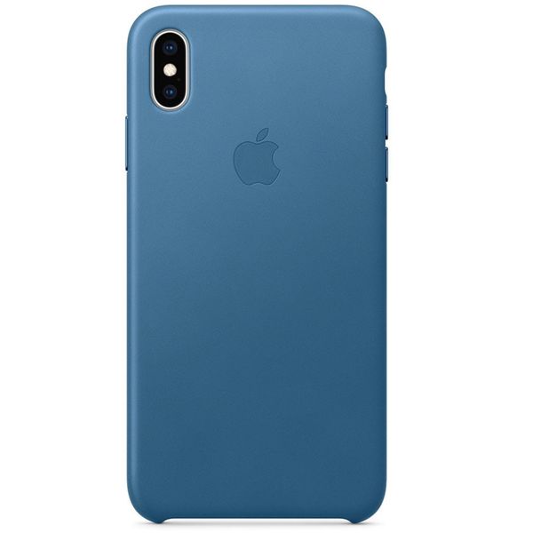 Apple Leder-Case Blau für das iPhone Xs Max