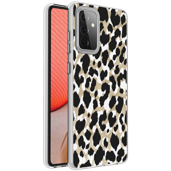 imoshion Design Hülle für das Samsung Galaxy A72 - Leopard / Schwarz