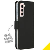 Accezz Wallet TPU Klapphülle Samsung Galaxy S21 Plus - Schwarz