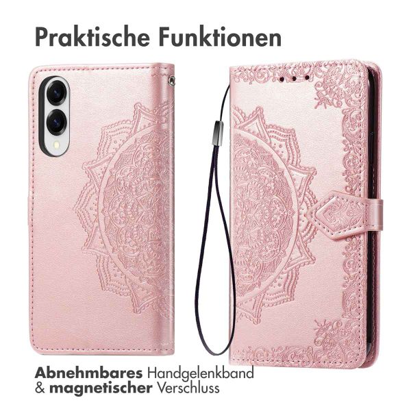 imoshion Mandala Klapphülle Samsung Galaxy S25 Edge - Rosé gold