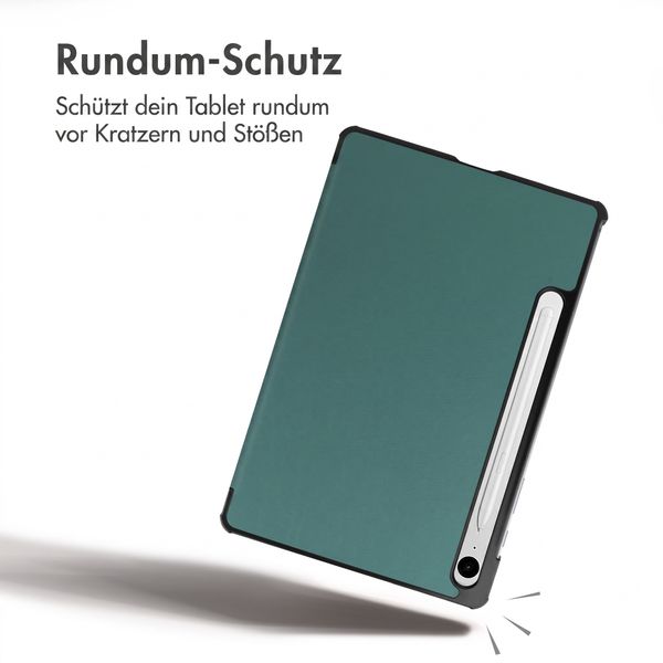 imoshion Trifold Klapphülle Samsung Galaxy Tab S10 FE Plus - Dunkelgrün
