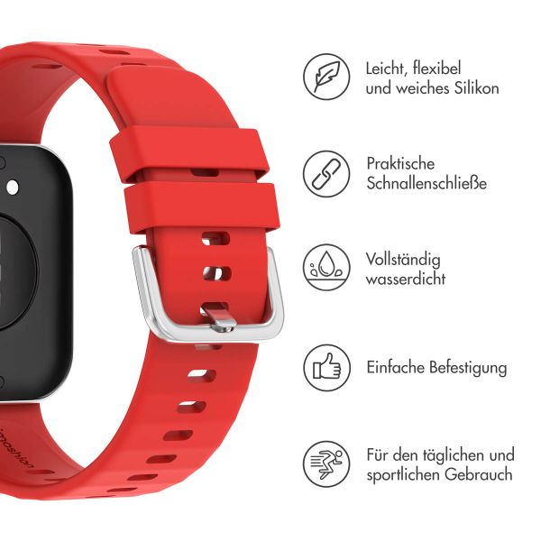 imoshion Silikonband für das  Huawei Watch Fit 3 - Rot