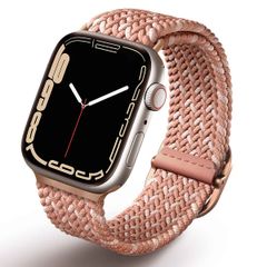Uniq Aspen Designer Edition Geflochtenes Armband für das  Apple Watch Series 1 t/m 9 / SE (38/40/41 mm) | Series 10 / 11 (42 mm) - Citrus Pink