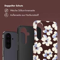 Selencia Vivid Back Cover Samsung Galaxy A37 (5G) - Choco Flower Pop