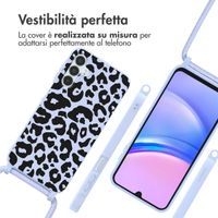 imoshion SilikonHülle design mit Band Samsung Galaxy A15 (5G/4G) - Animal Lila